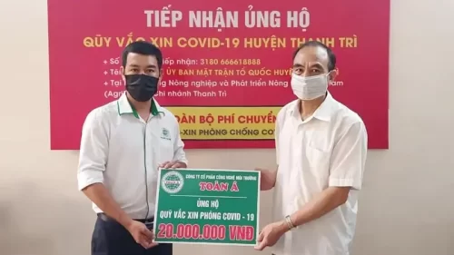 Toàn Á ủng hộ quỹ vắc xin phòng chống Covid-19